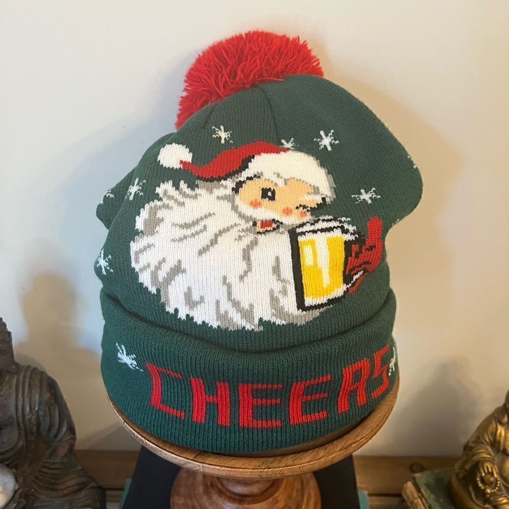 Dec 25th Santa Cheers Unisex Christmas Winter Hat.